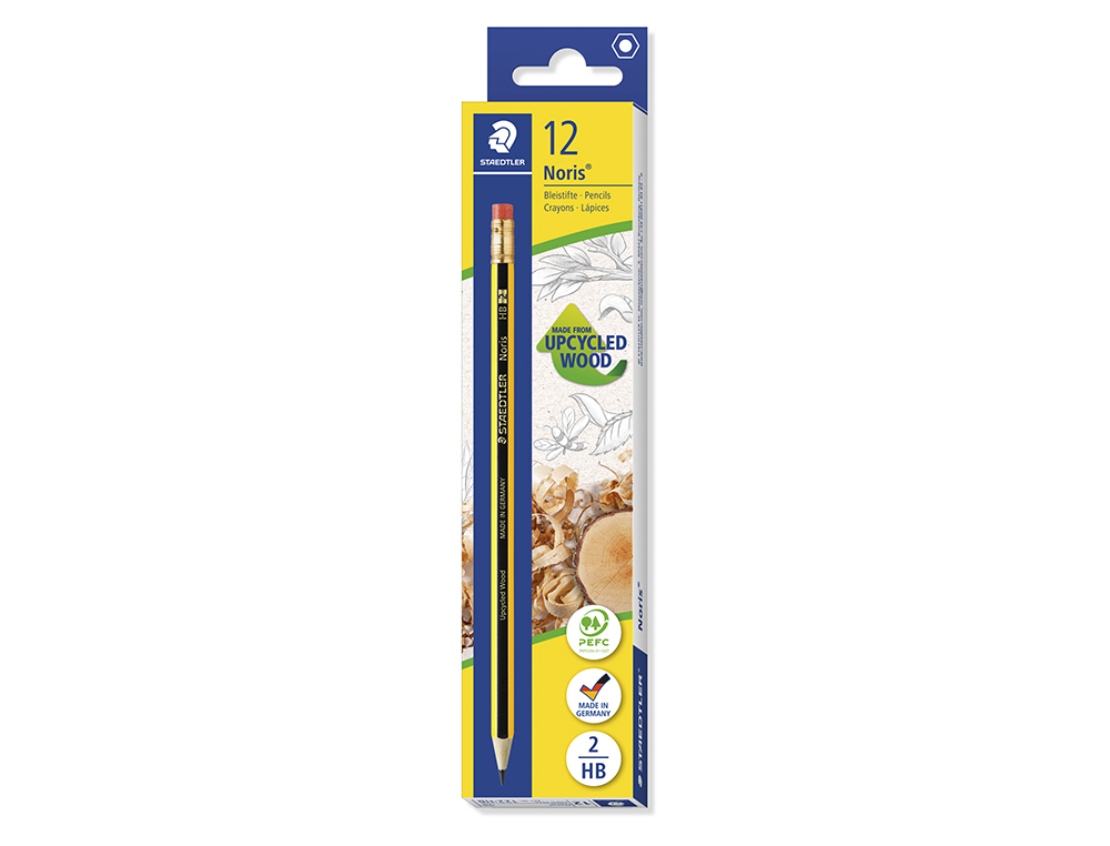 LAPIS DE GRAFITE STAEDTLER NORIS COM BORRACHA