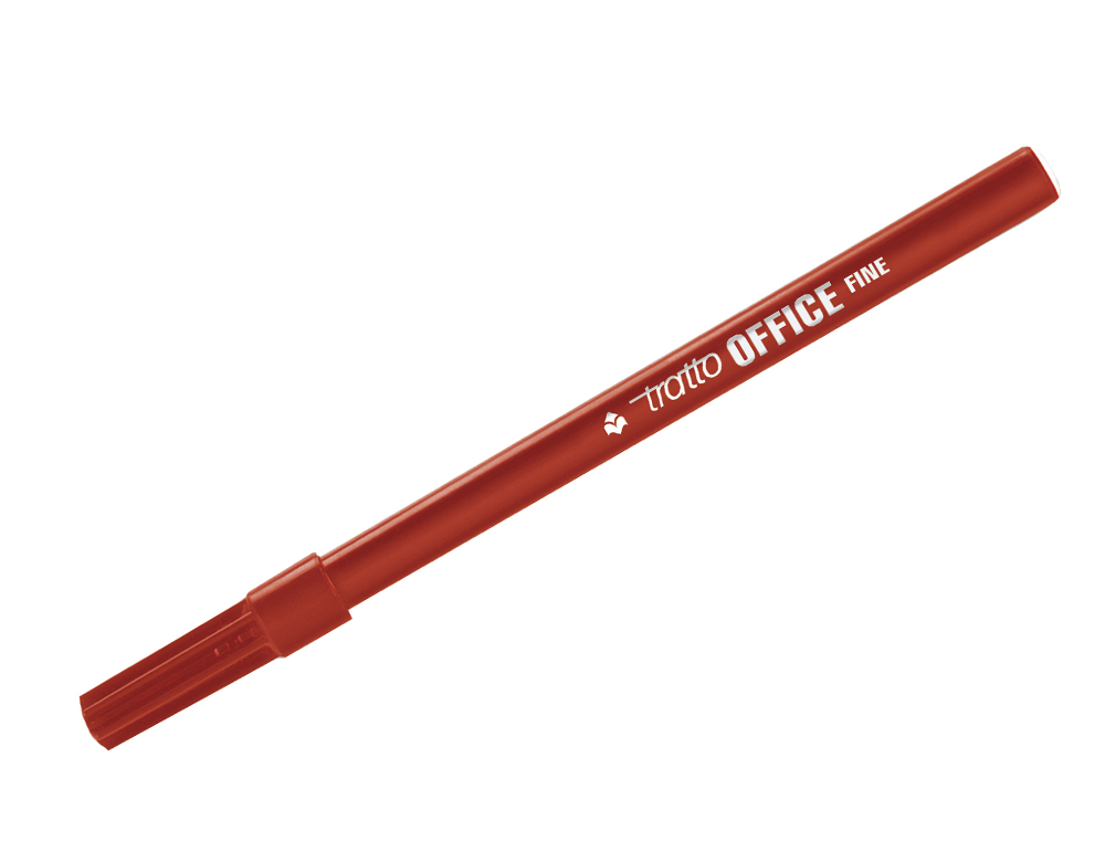 MARCADOR TRATTO OFFICE FINE PONTA DE FIBRA TRACO 0,7 MM VERMELHO