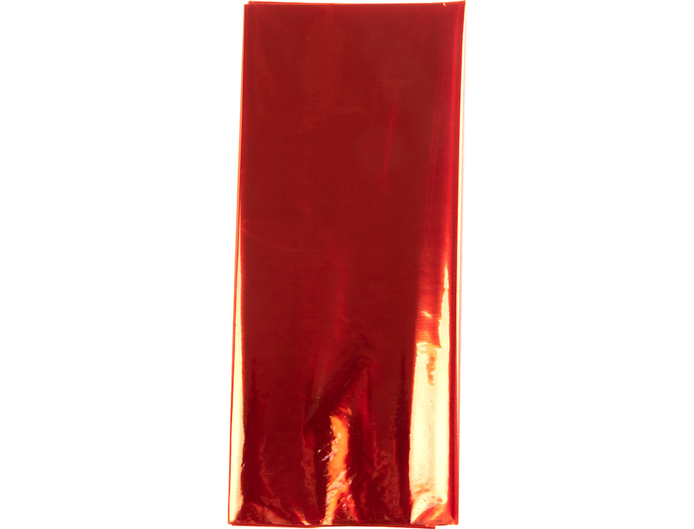 PAPEL CELOFANE LIDERPAPEL 50X70 CM 22GR BOLSA DE 5 FOLHAS LARANJA