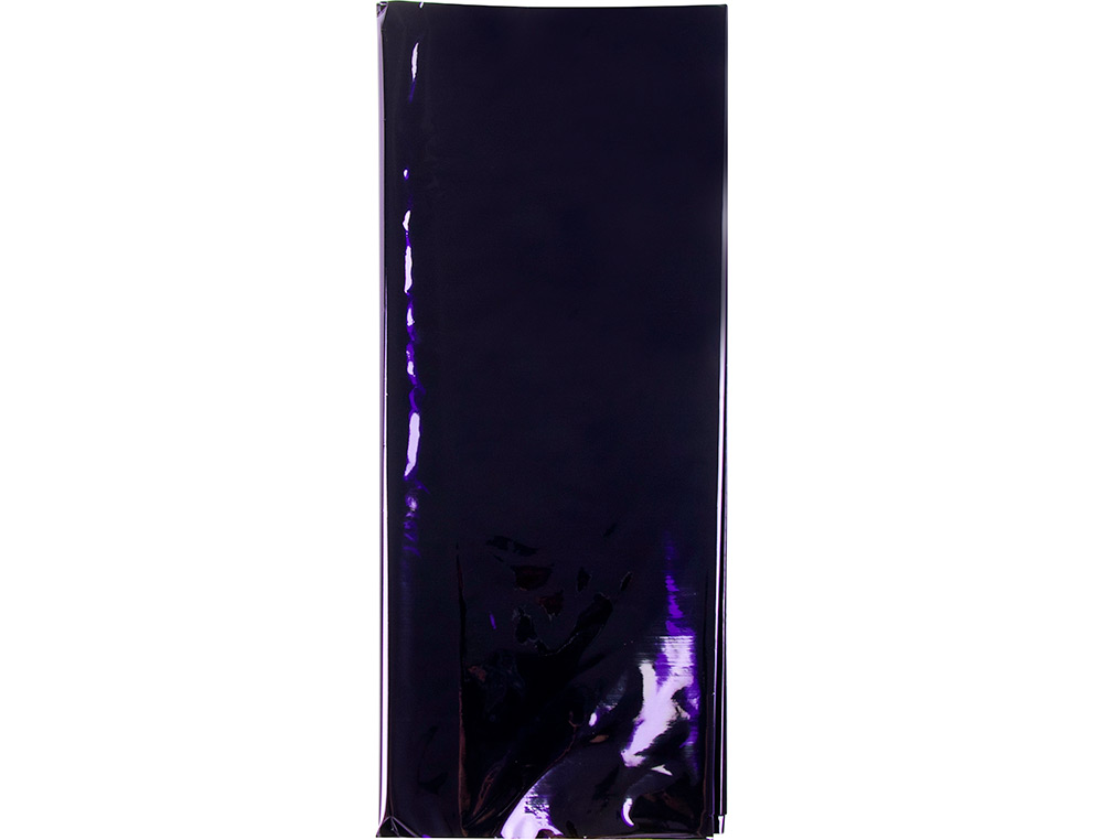 PAPEL CELOFANE LIDERPAPEL 50X70 CM 22GR BOLSA DE 5 FOLHAS VIOLETA