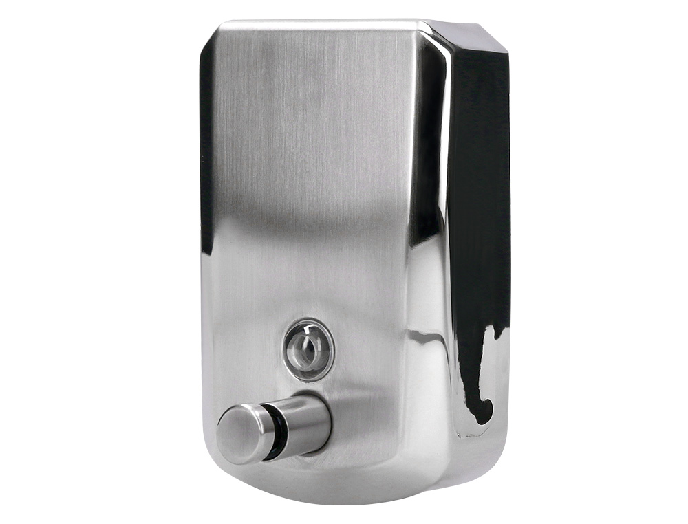 DISPENSADOR MANUAL Q-CONNECT DE SABAO 800 ML ACO INOXIDAVEL 178X114X56 MM
