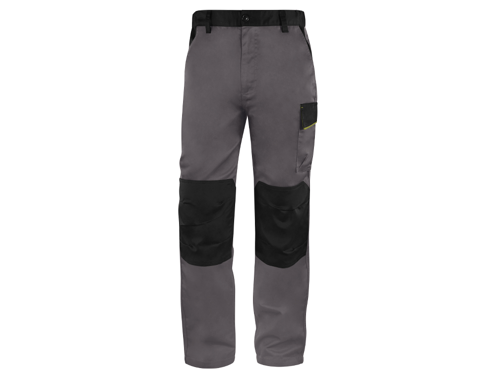 CALAS DELTAPLUS COM CINTURA AJUSTAVEL E 5 BOLSOS COR CINZA - VERDE TAMANHO XXL