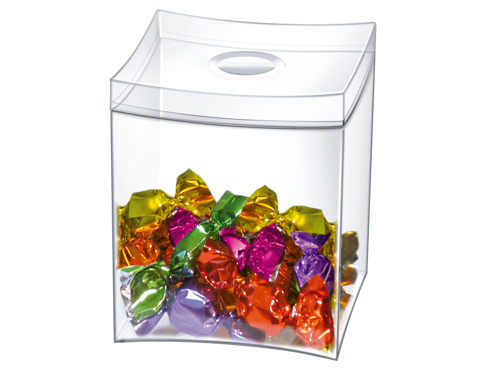 MODULO ORGANIZADOR CEP COM TAMPA DESMONTAVEL APTA PARA ALIMENTOS POLIESTIRENO TRANSPARENTE 9X9X11,5 CM