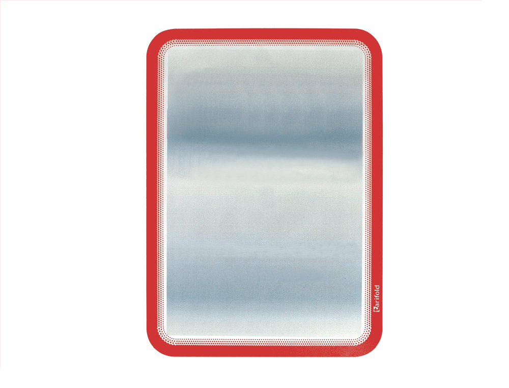 MOLDURA PORTA-ANUNCIO ADESIVA COM FECHO MAGNETICO TARIFOLD DIN A4 EM PVC COR VERMELHO PACK DE 2 UNIDADES
