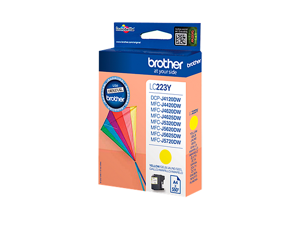 TINTEIRO BROTHER LC-223CBP YELLOW -550 PAG DCP4120DW MFCJ4420DW MFCJ4620DW MFCJ5320DW