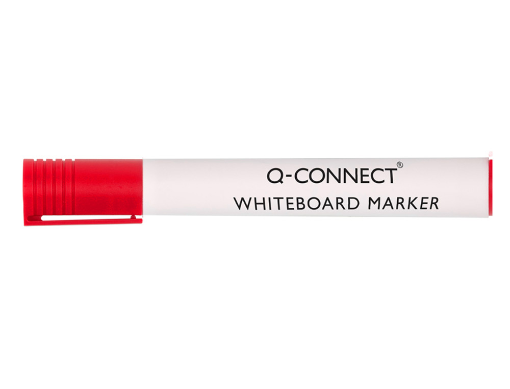 MARCADOR Q-CONNECT QUADRO BRANCO VERMELHO PONTA REDONDA 3.0 MM