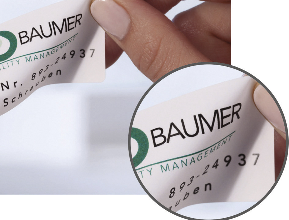 ETIQUETA ADESIVA AVERY POLIESTER BRANCO 63,5X33,9 MM PARA IMPRESSORA LASER PACK DE 480 UNIDADES