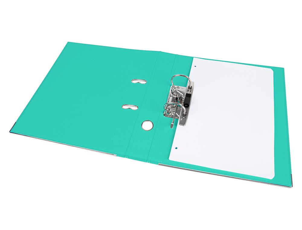 PASTA DE ARQUIVO DE ALAVANCA LIDERPAPEL DOCUMENTA PVC DIN A4 LOMBADA 52 MM VERDE CLARO