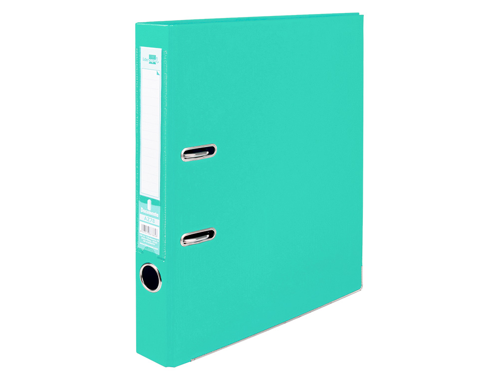 PASTA DE ARQUIVO DE ALAVANCA LIDERPAPEL DOCUMENTA PVC DIN A4 LOMBADA 52 MM VERDE CLARO