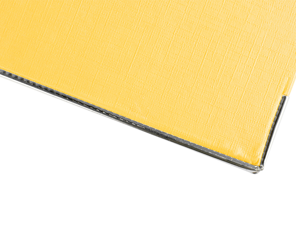 PASTA DE ARQUIVO DE ALAVANCA LIDERPAPEL DOCUMENTA PVC FOLIO LOMBADA 52 MM AMARELO