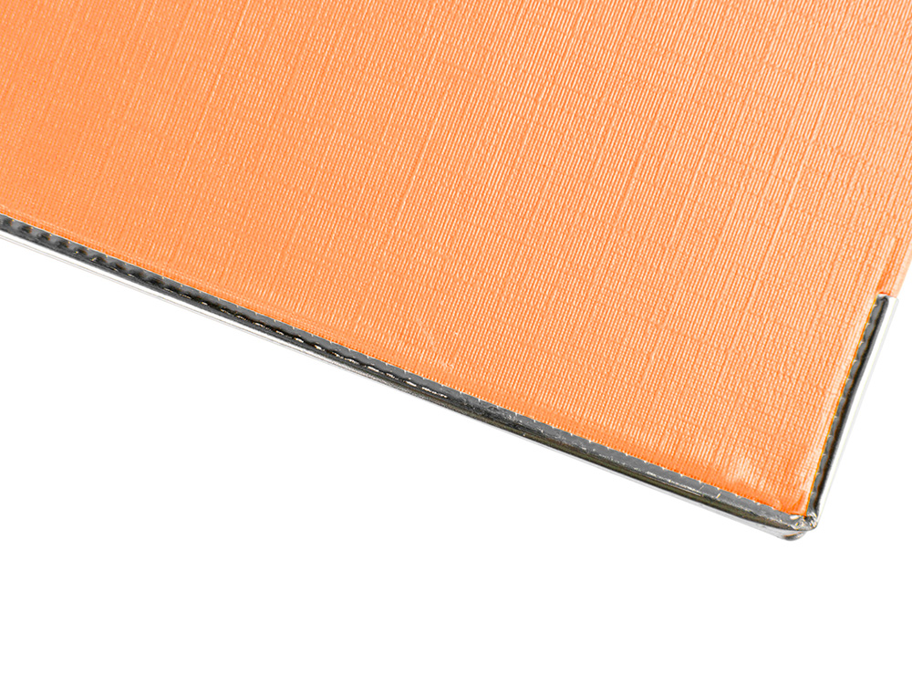 PASTA DE ARQUIVO DE ALAVANCA LIDERPAPEL DOCUMENTA PVC FOLIO LOMBADA 52 MM LARANJA