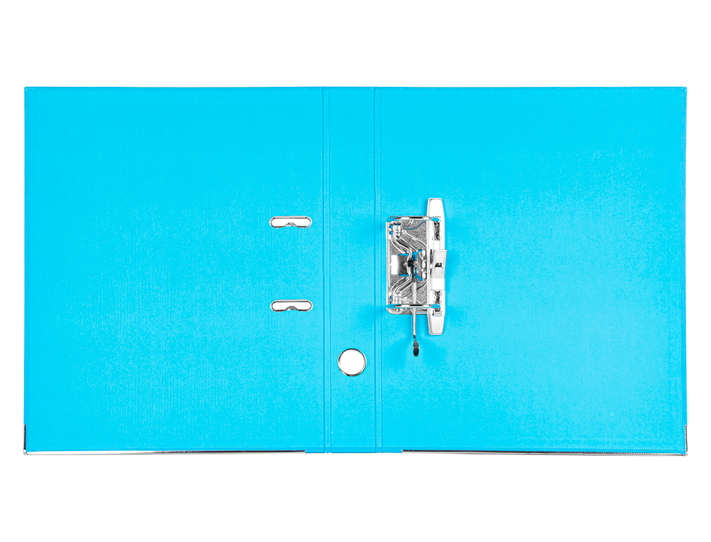 PASTA DE ARQUIVO DE ALAVANCA LIDERPAPEL DOCUMENTA PVC FOLIO LOMBADA 52 MM CELESTE