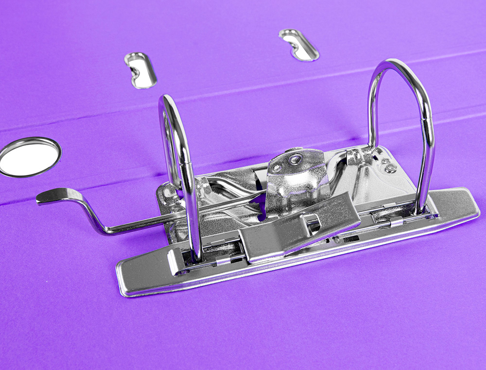 PASTA DE ARQUIVO DE ALAVANCA LIDERPAPEL DOCUMENTA PVC FOLIO LOMBADA 52 MM LILAS