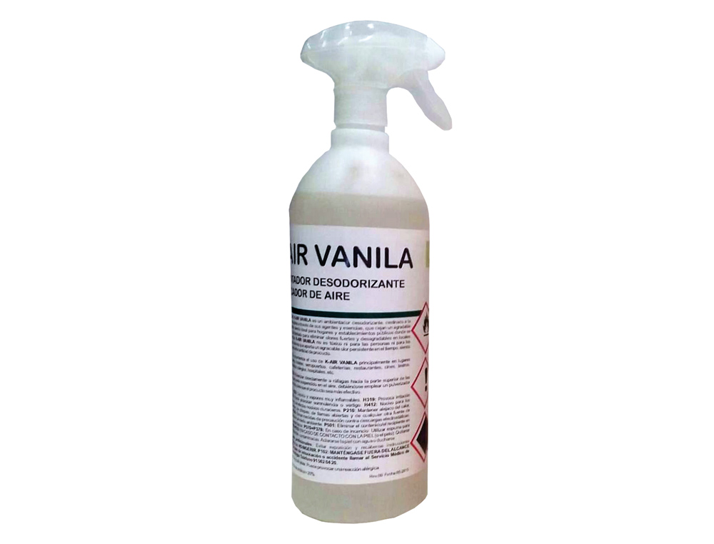 AMBIENTADOR SPRAY IKM K-AIR AROMA VAUNILHA / CANELA GARRAFA DE 1 LITRO