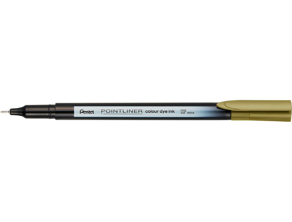MARCADOR PENTEL DE FIBRA POINTLINER CASTANHO DOURADO 0,4 MM