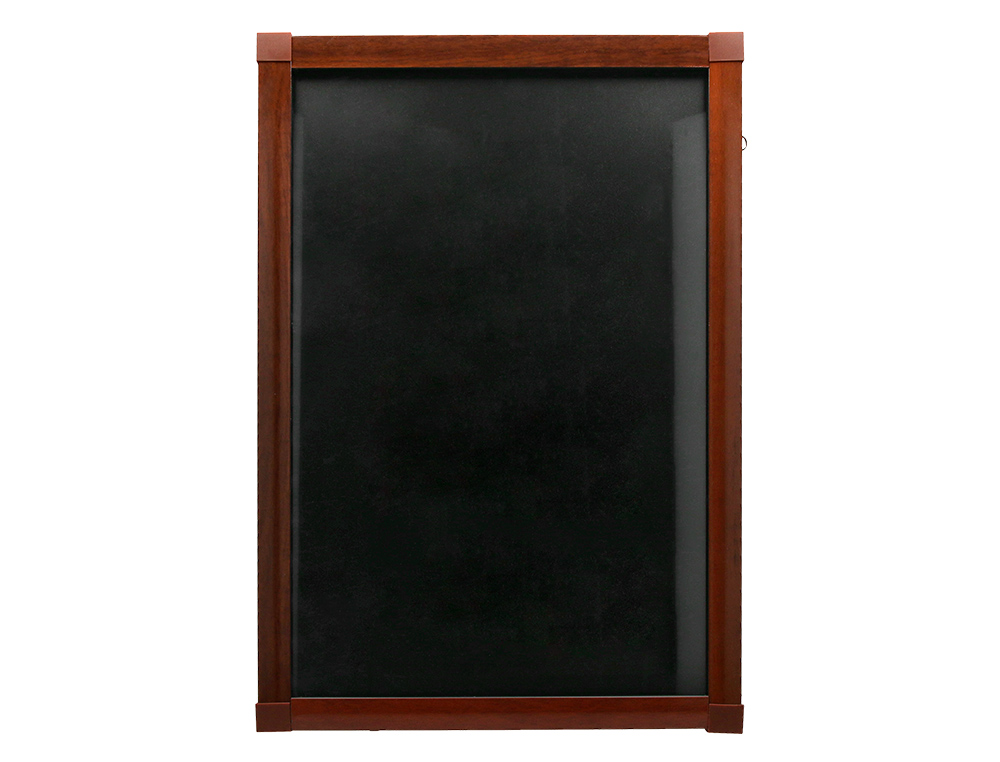 QUADRO SIGMA DE LED CAVLETE DE MADEIRA COM SUPERFCIE DE CRISTAL PARA MARCADORES TIPO GIZ 55X85CM