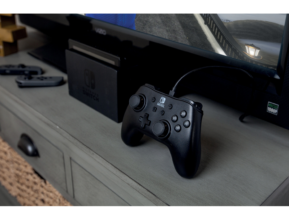 COMANDO NINTENDO COM CABO POWER A PARA SWITCH PRETO