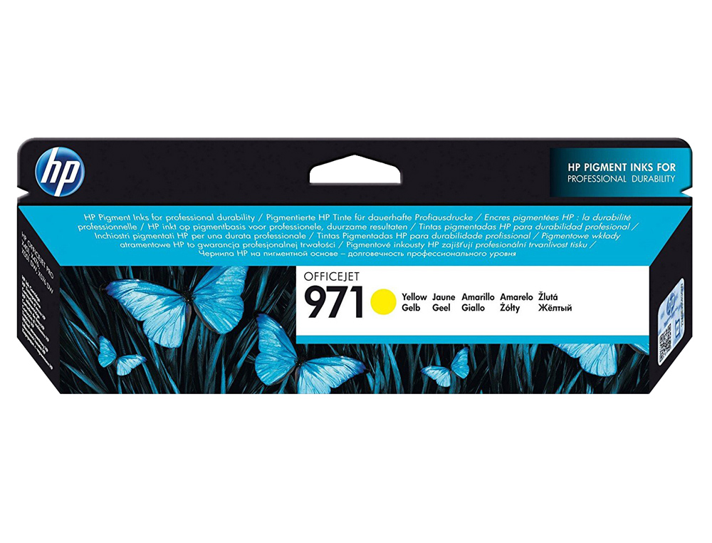 TINTEIRO HP 971 OFFICEJET PRO X451 / X551 / X476 / X576 AMARELO 2.500 PAG