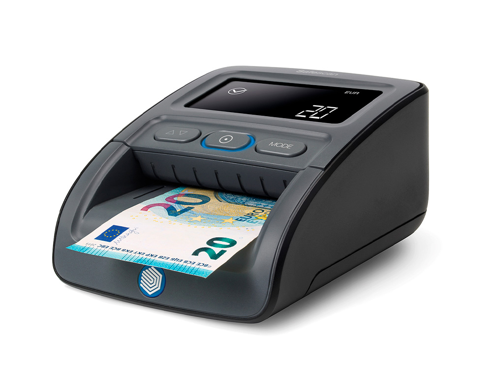 DETETOR E CONTADOR DE NOTAS FALSAS SAFESCAN 155-S 7 PONTOS DE VERIFICACAO ATUALIZAVEL POR USB OU CARTAO SD