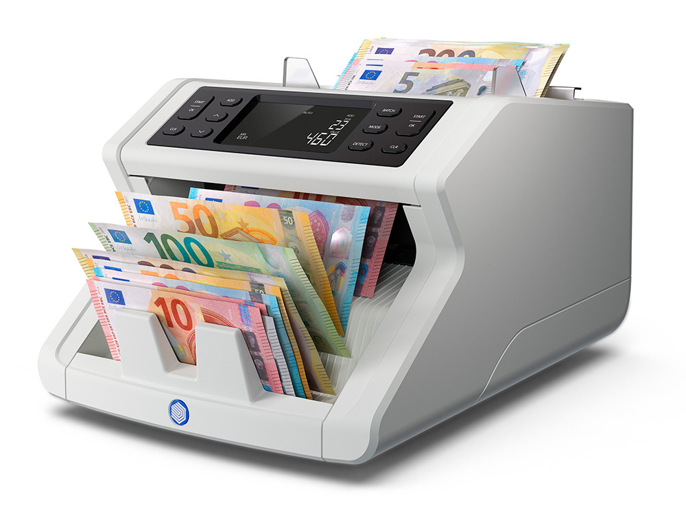 CONTADOR DE NOTAS SAFESCAN 2265 FUNCAO ADICIONAR E ANEXAR VERIFICA UV/MG/COR/TAMANHO E ESPESSURA 1200 BILHETES/MIN