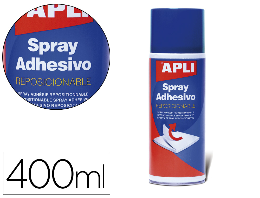 COLA APLI SPRAY REPOSICIONAVEL FRASCO DE 400 ML