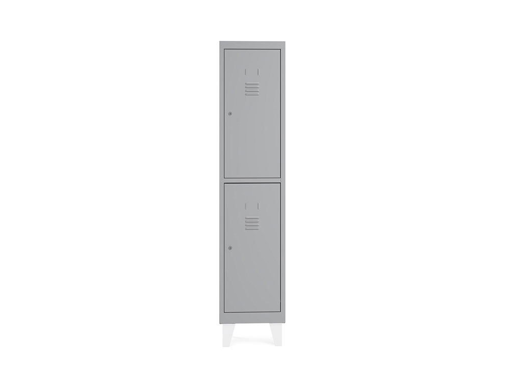 ARMARIO METALICO ROCADA 400 1 MODULO X 2 PORTAS CINZA 430X500X1800 MM