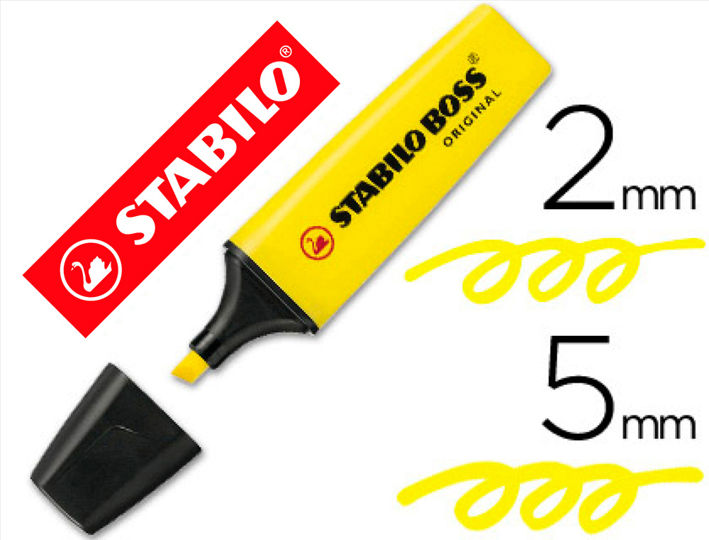 MARCADOR FLUORESCENTE STABILO BOSS 70 AMARELO