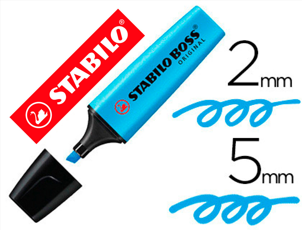 MARCADOR FLUORESCENTE STABILO BOSS 70 AZUL