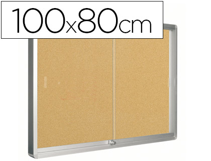 VITRINA DE PAREDE COM PORTA Q-CONNECT COM 100 X 80 CM