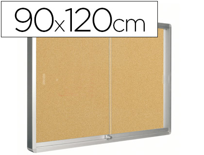 VITRINA DE PAREDE COM PORTA Q-CONNECT COM 120 X 90 CM