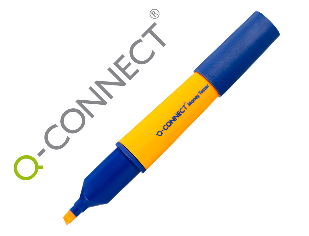 MARCADOR EURO TESTER PEN Q-CONNECT PARA DETECTAR NOTAS EURO FALSAS
