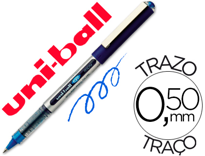 MARCADOR UNI-BALL ROLLER UB-150 MICRO EYE AZUL 0,5 MM