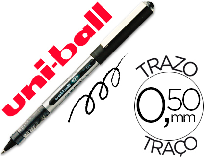 MARCADOR UNI-BALL ROLLER UB-150 MICRO EYE PRETO 0,5 MM
