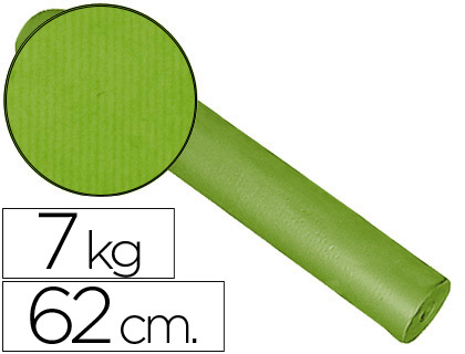 PAPEL FANTASIA KRAFT LISO PISTACHO 62 CM 7 KG