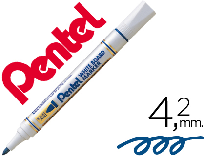 MARCADOR PENTEL MW85 QUADROS BRANCOS 4,2 MM AZUL