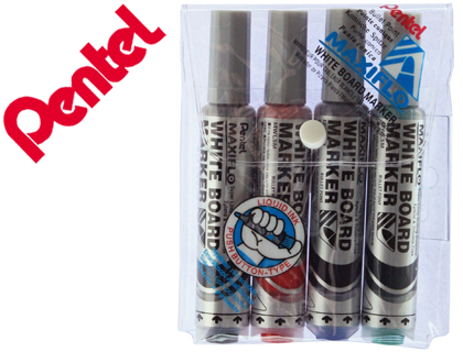 BOLSA COM 4 MARCADORES PENTEL MWL5M QUADRI BR MAXIFLO