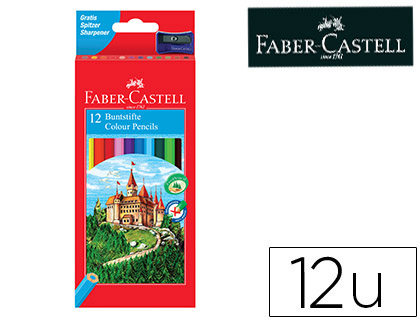 LAPIS DE COR FABER-CASTELL C/ 12 CORES HEXAGONAL MADEIRA REFLORESTADA