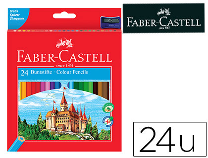 LAPIS DE COR FABER-CASTELL C/ 24 CORES HEXAGONAL MADEIRA REFLORESTADA